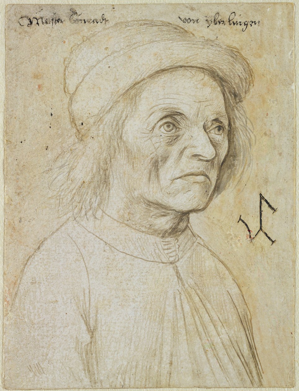Porträtt av Konrad Wurffel (silverpenna på papper) av Hans Holbein the Elder