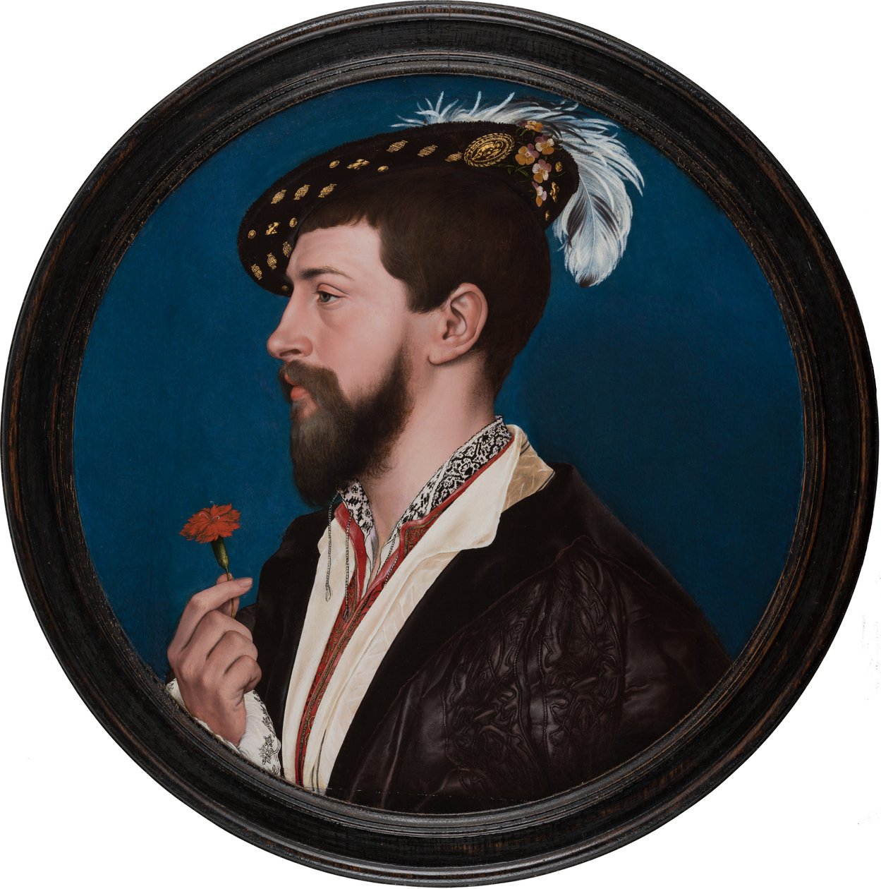 Porträtt av Simon George av Cornwall , ca 1535-40 (blandteknik på ekträ) av Hans Holbein the Elder