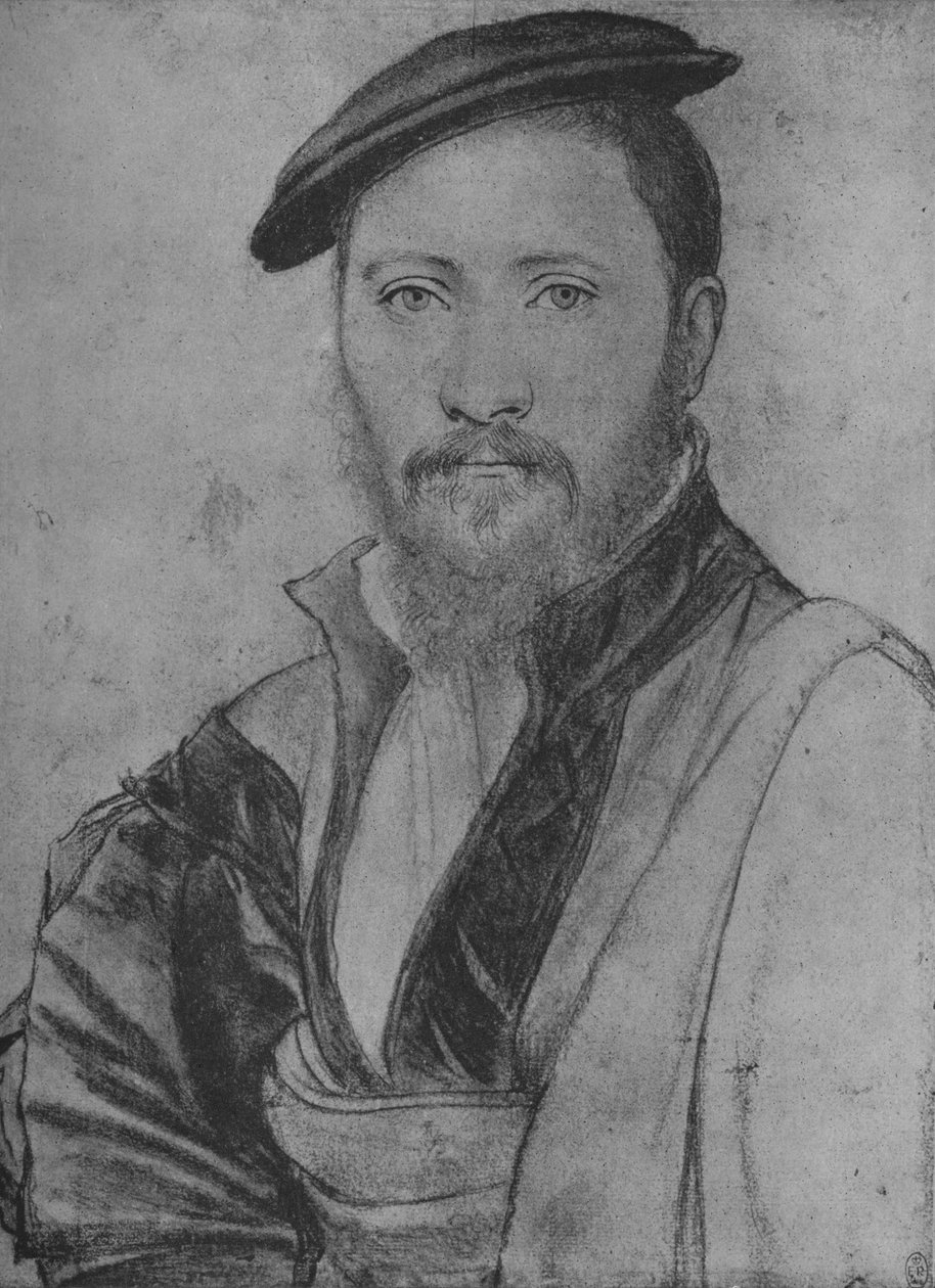A Gentleman: Okänd, 1535 1945 av Hans Holbein der Jüngere