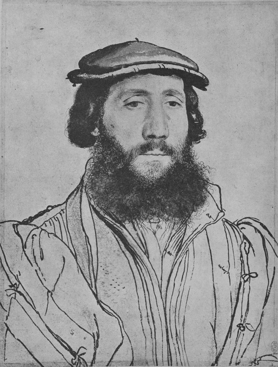 A Gentleman: Okänd, c1535 1945 av Hans Holbein der Jüngere