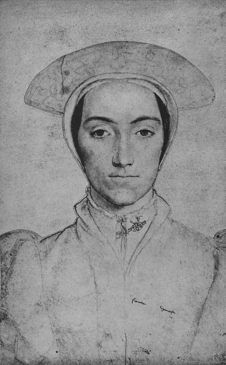 En dam: okänd, c1532-1543 1945 av Hans Holbein der Jüngere