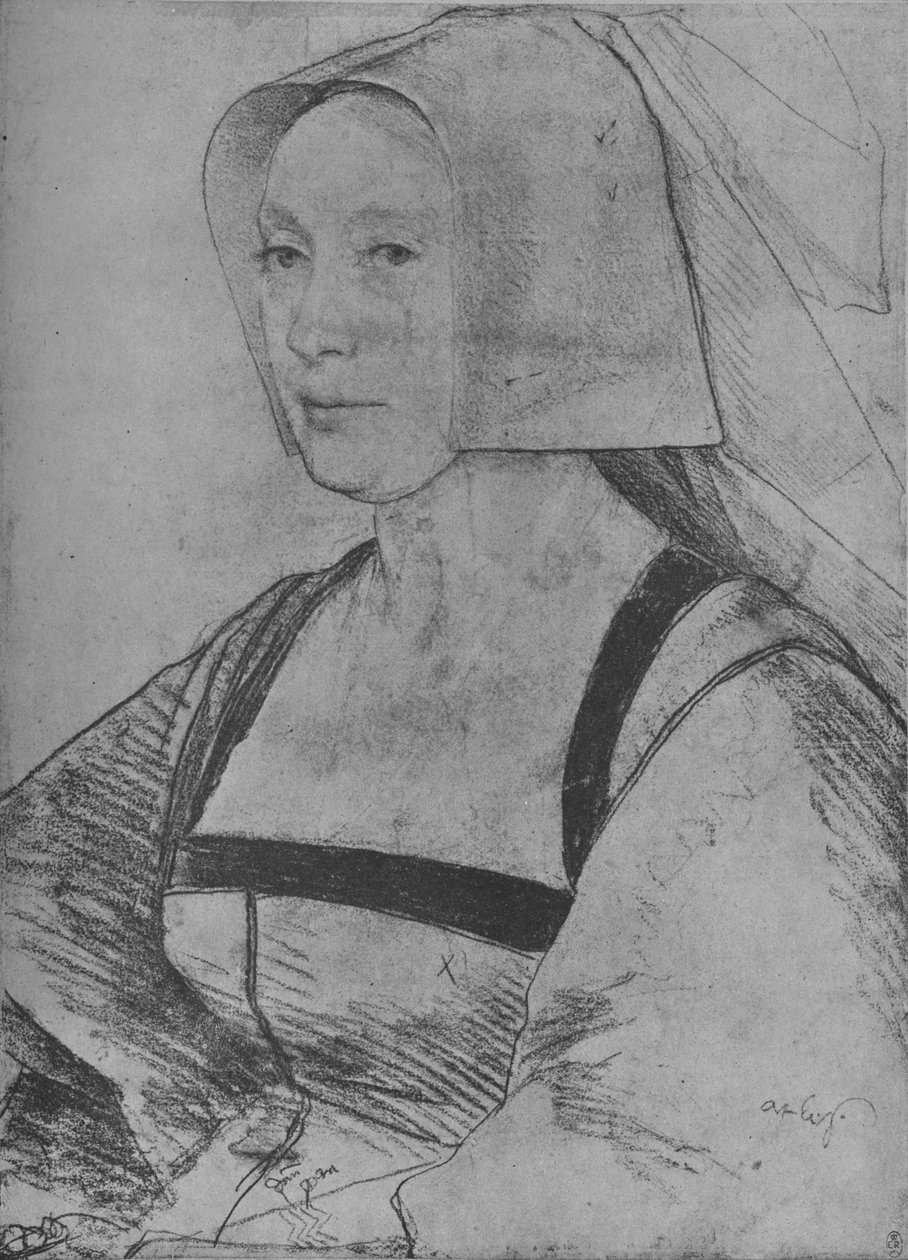 En kvinna: okänd, 1526-1528 1945 av Hans Holbein der Jüngere