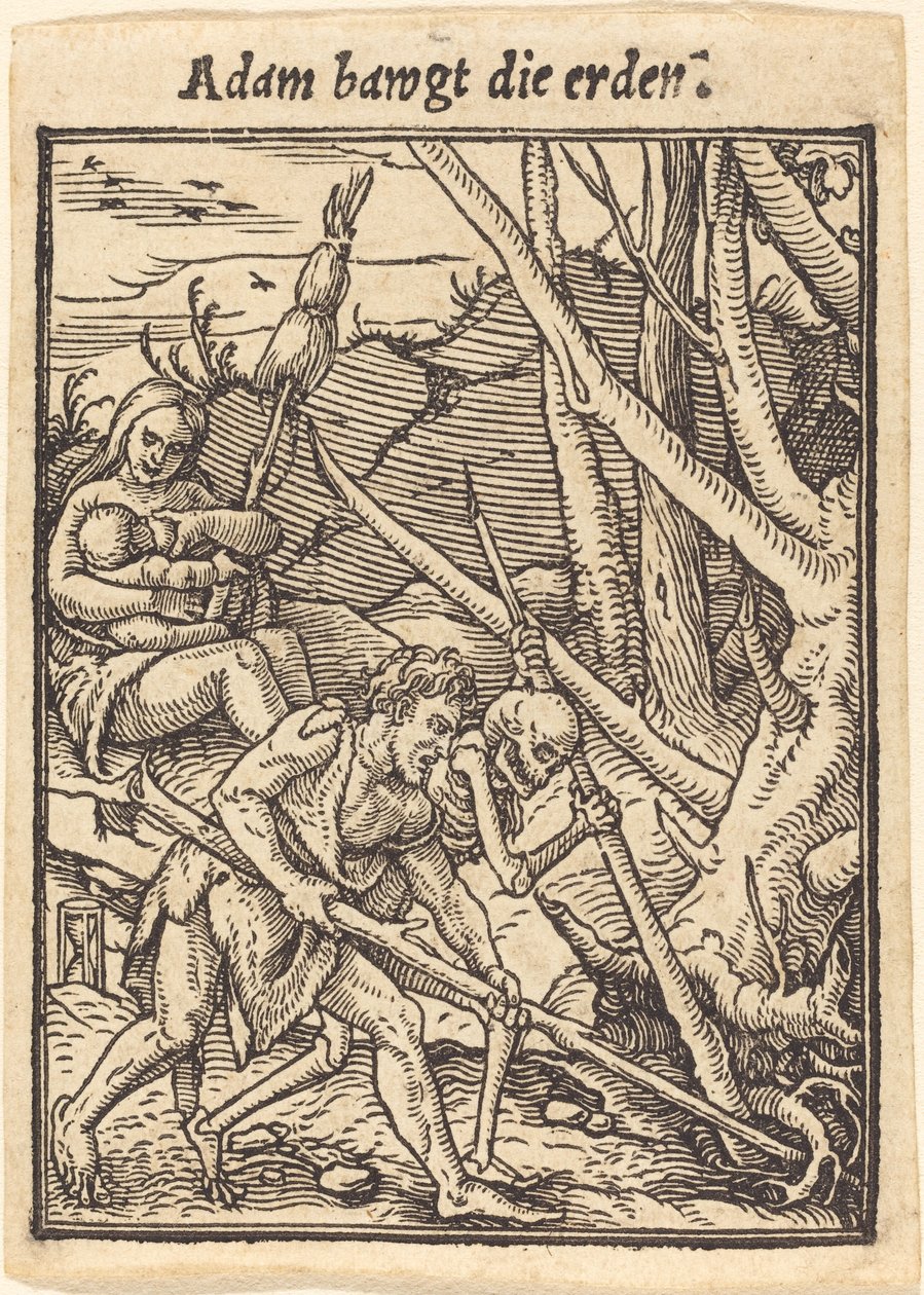 Adam vaggar jorden. av Hans Holbein der Jüngere