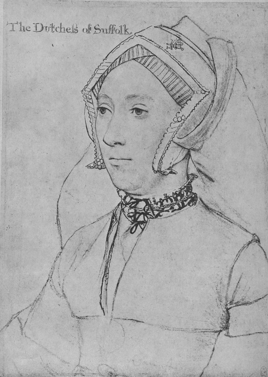 Catherine Willoughby, c1532-1543 1945 av Hans Holbein der Jüngere