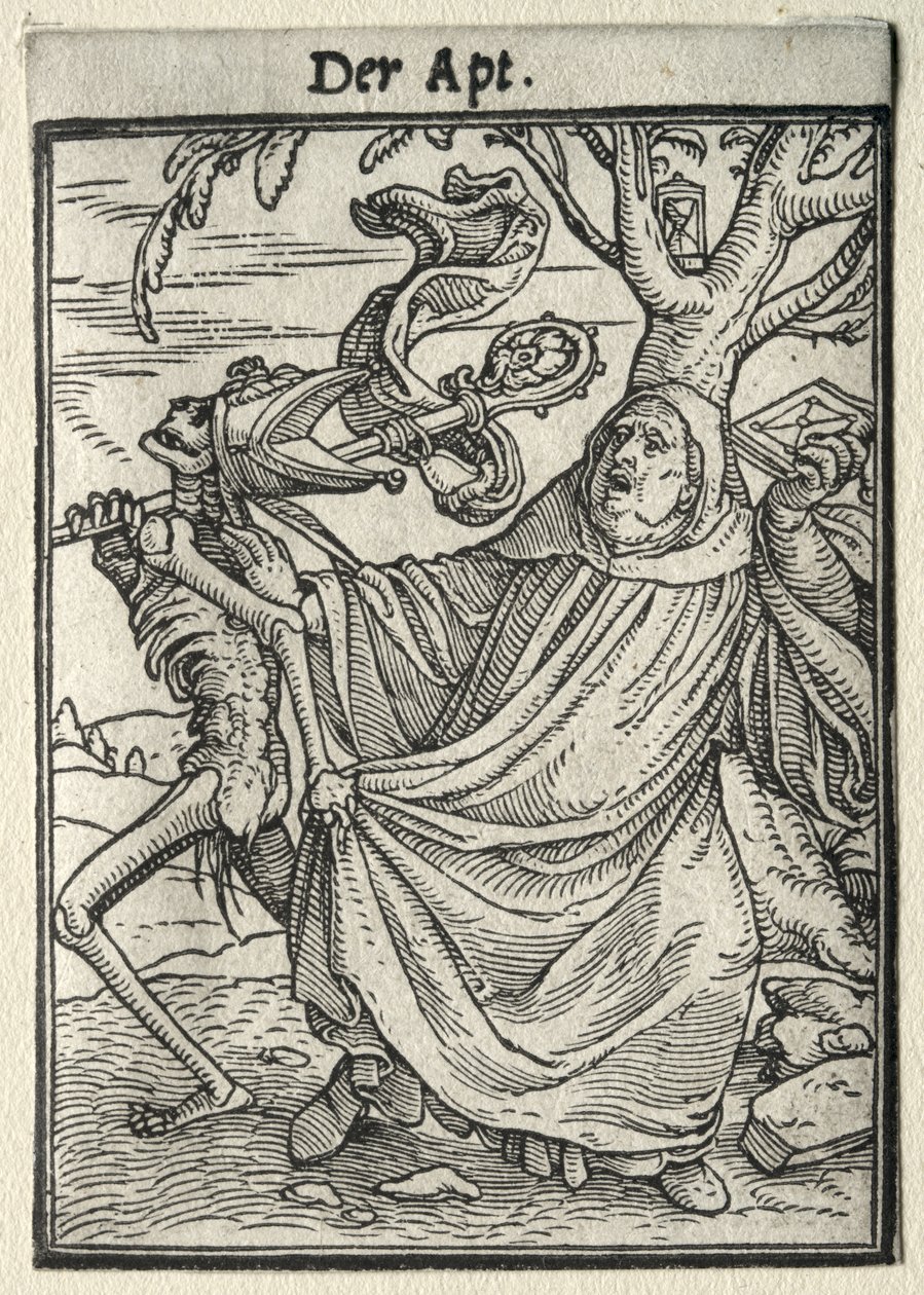 Dödsdansen: Abboten av Hans Holbein the Younger