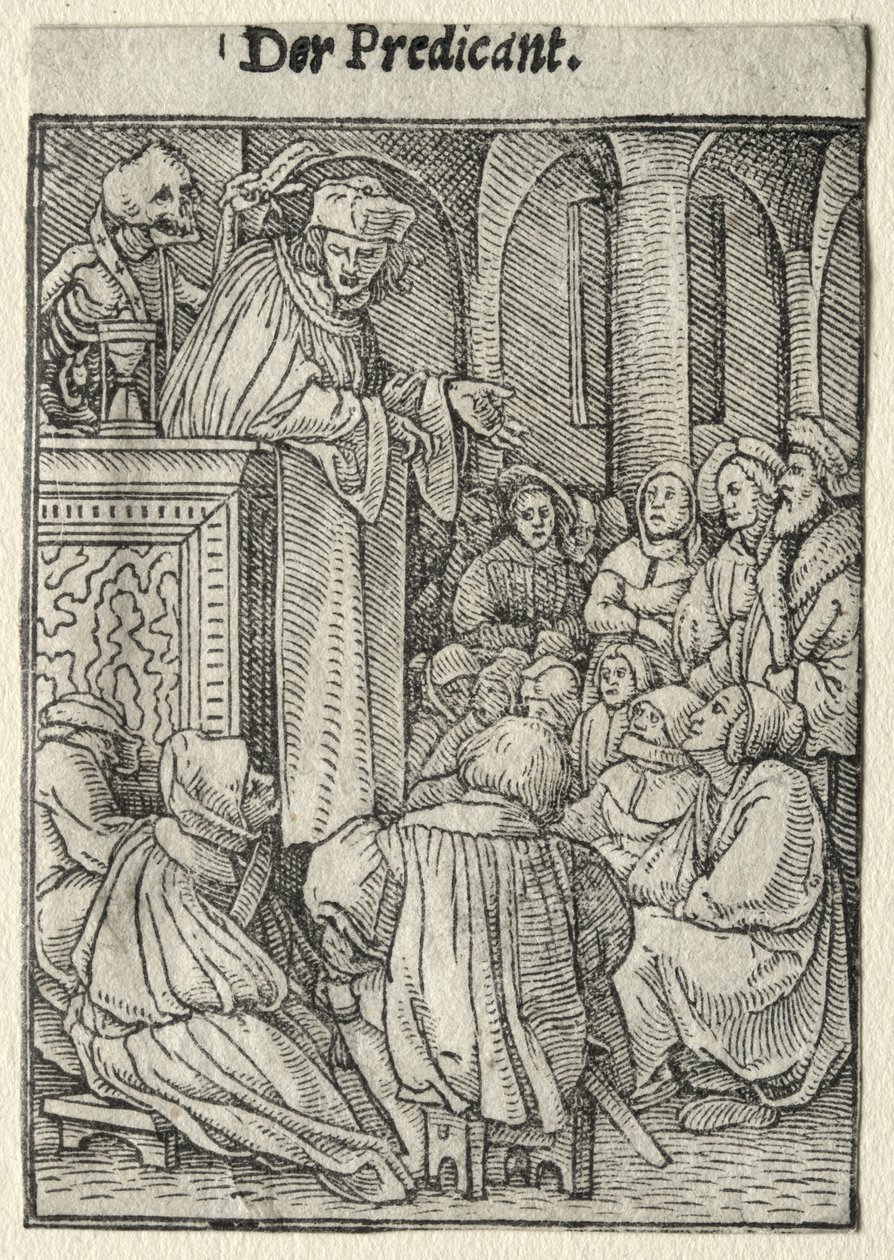 Dödsdansen: Predikaren av Hans Holbein the Younger