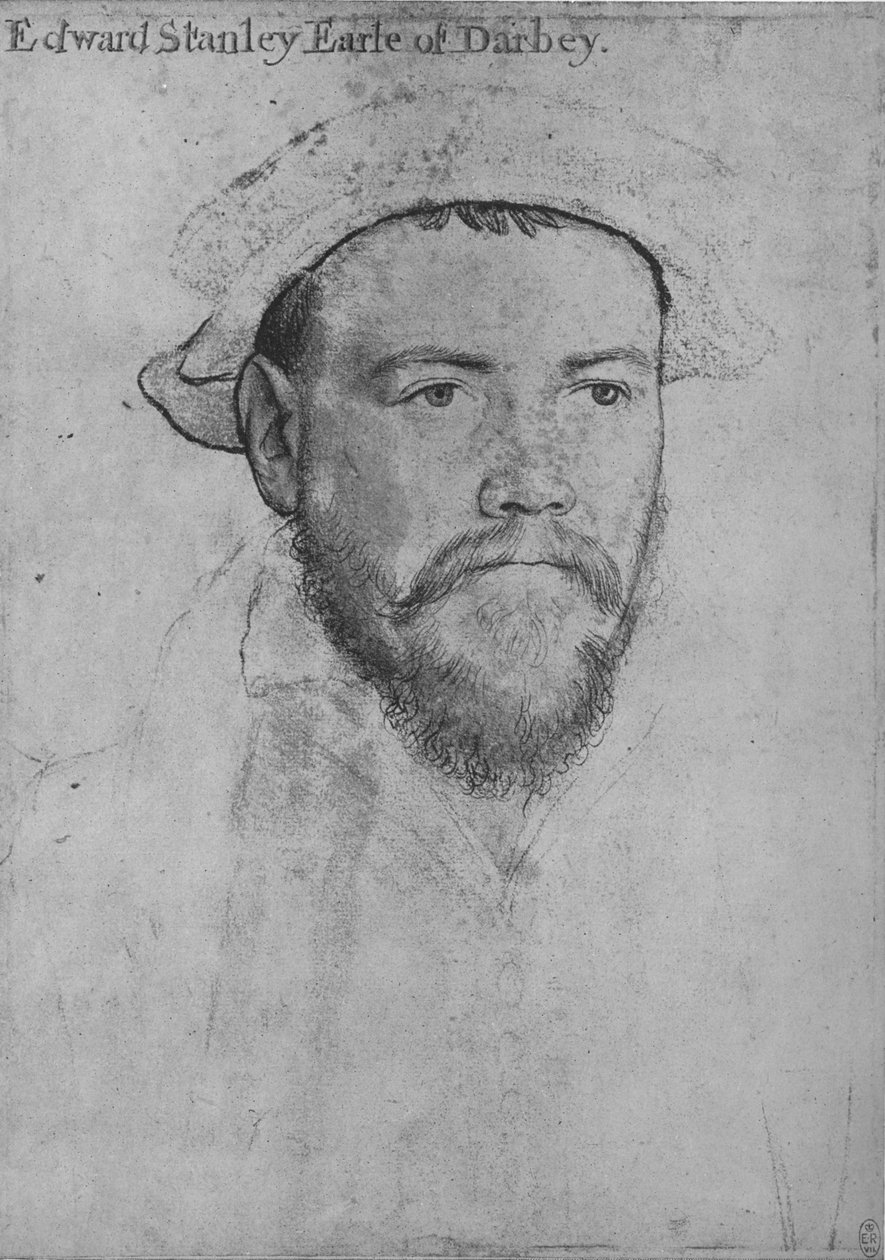 Edward Stanley, Earl of Derby, c1532-1543 1945 av Hans Holbein der Jüngere
