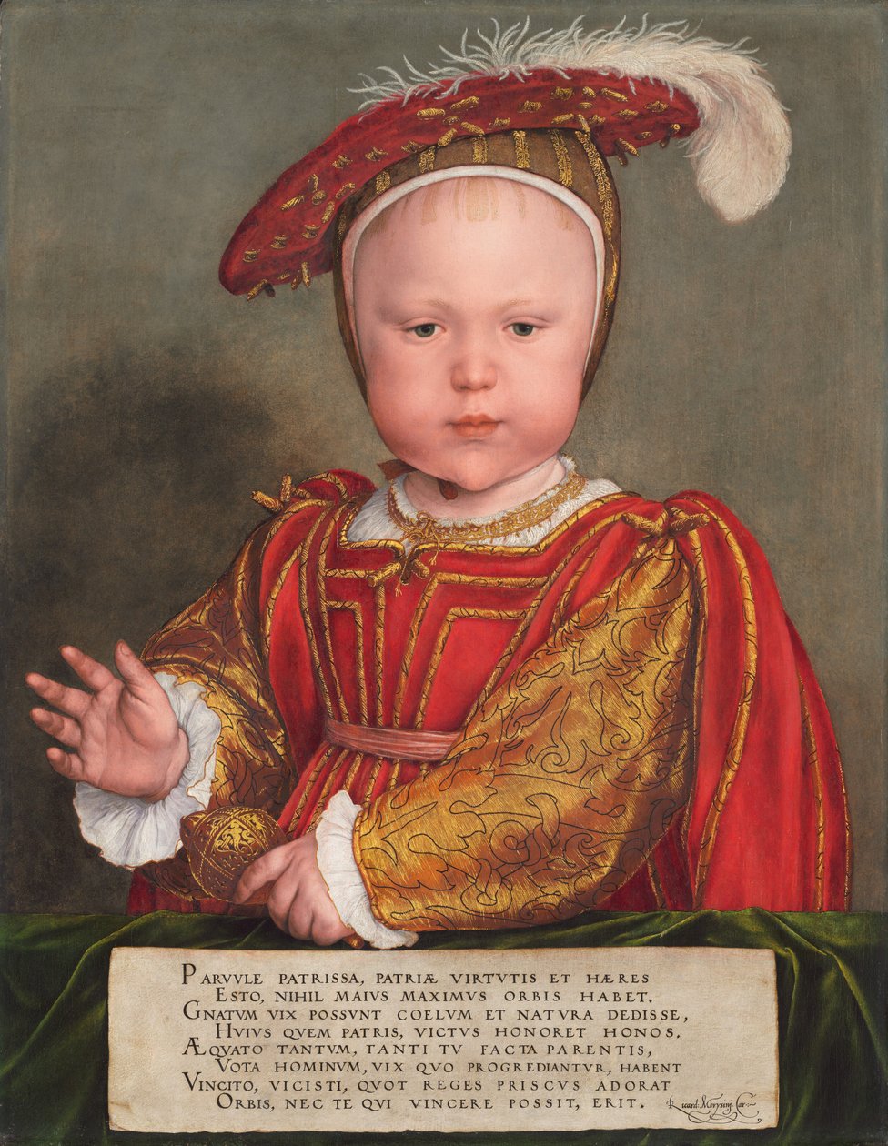 Edward VI som barn, troligen 1538. av Hans Holbein der Jüngere