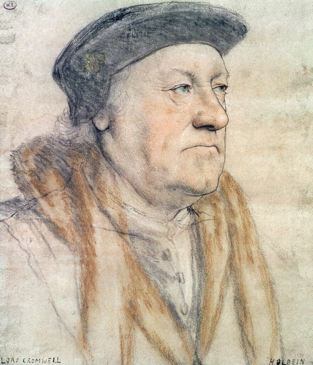 George Nevill, 3:e baron Bergavenny, ca 1532-35 (penna & bläck, krita, tvätt och kroppsfärg på papper) av Hans Holbein der Jüngere