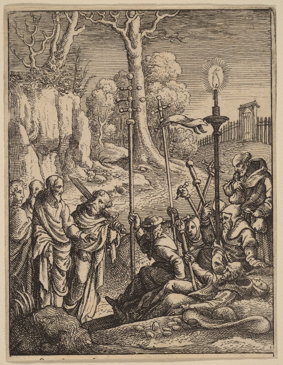 Jesus konfronterar sina belackare av Hans Holbein the Younger