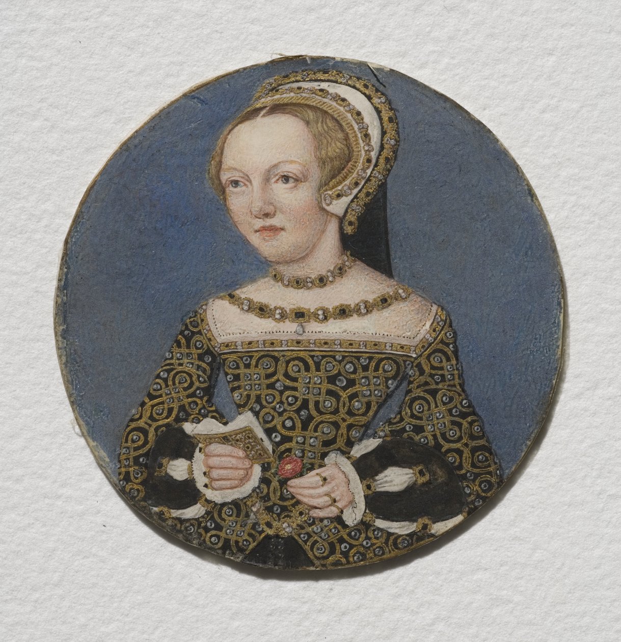 Lady Mary Howard, ca 1533 (wc på pergament) av Hans Holbein der Jüngere