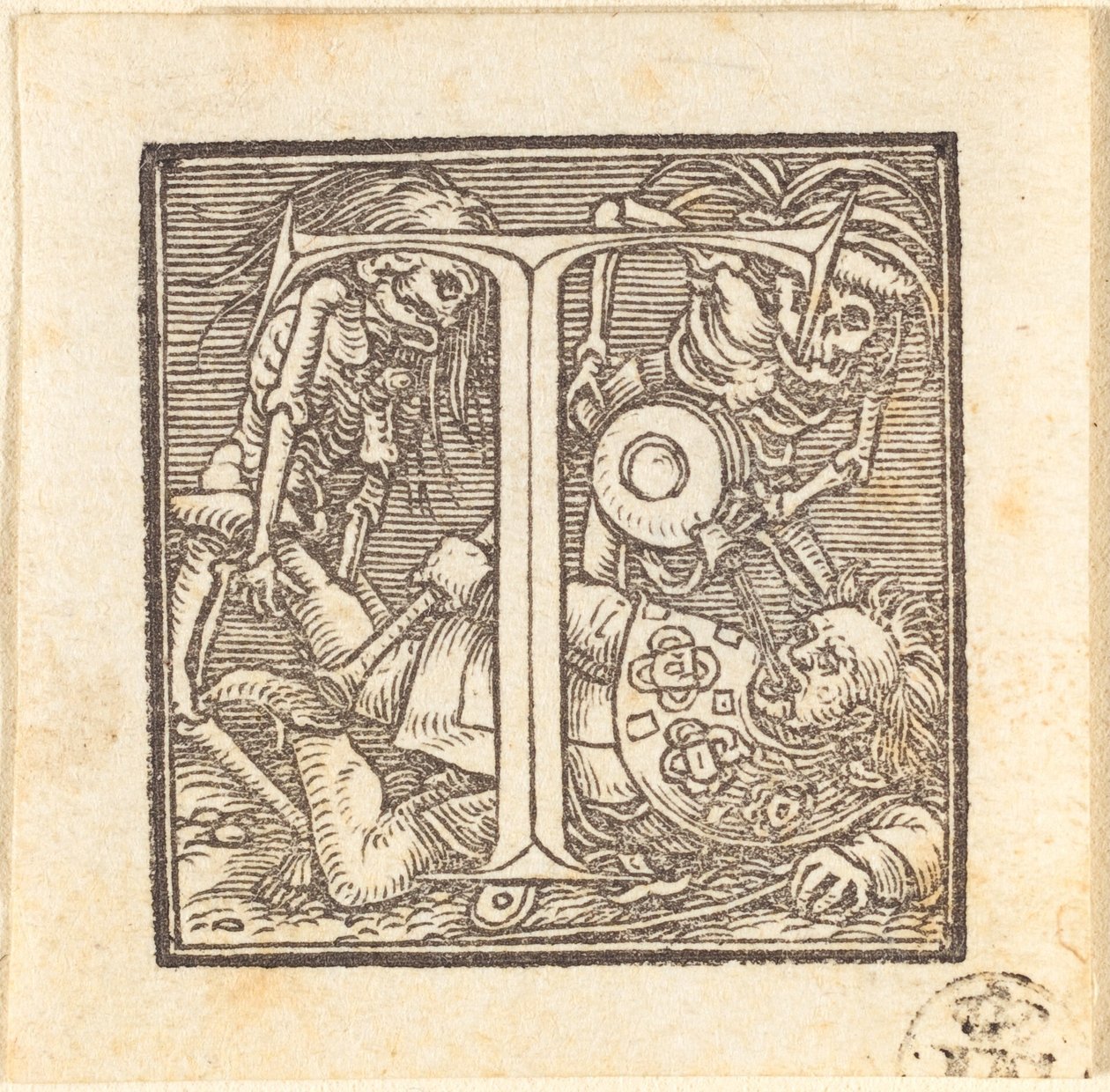 Bokstaven T av Hans Holbein der Jüngere