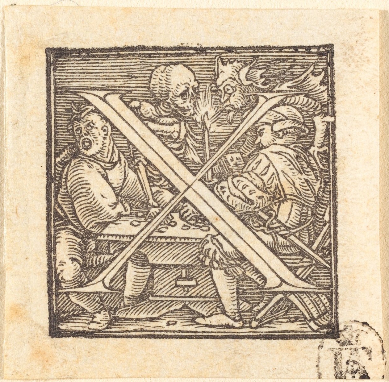Bokstaven X av Hans Holbein der Jüngere