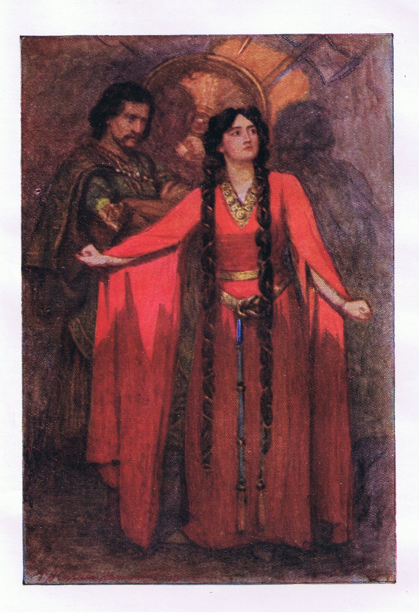 o! never shall sun that morrow see (MacBeth), från The Complete Works of Shakespeare publicerad av George Harrap & Co Ltd, 1920-talet av Hans Holbein der Jüngere