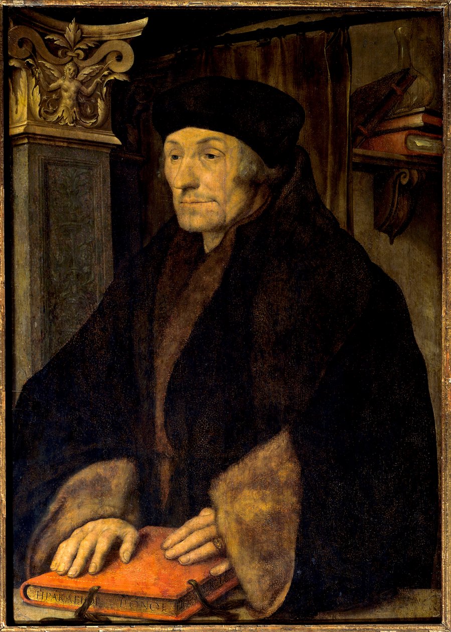 Porträtt av Erasmus av Rotterdam av Hans Holbein der Jüngere