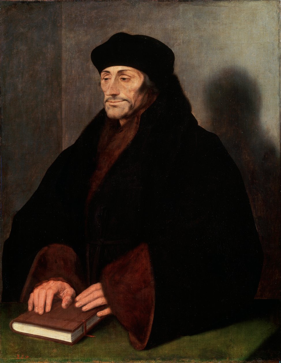 Porträtt av Erasmus av Rotterdam, 146669-1536, 1523 av Hans Holbein der Jüngere