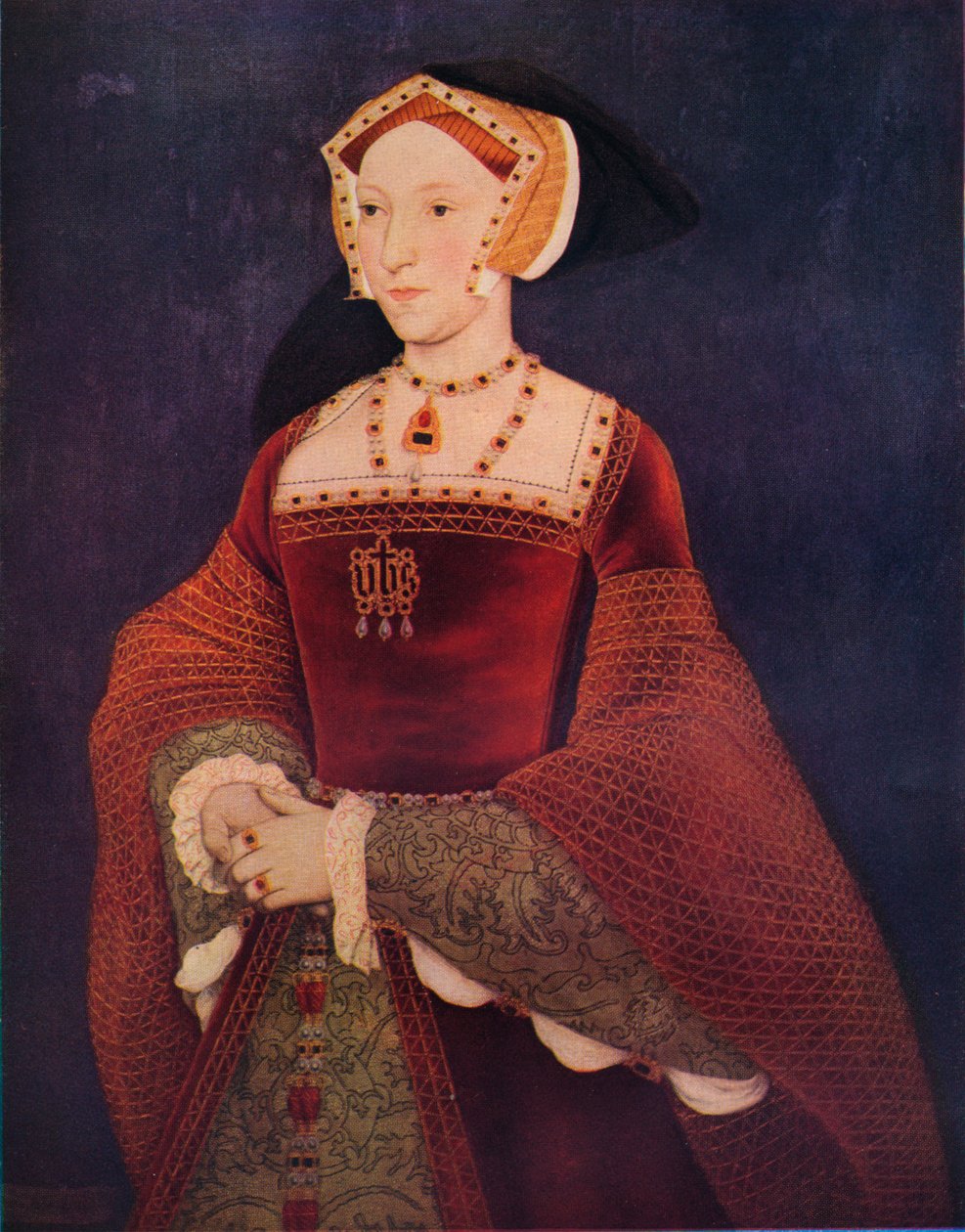 Porträtt av Jane Seymour av Holbein, 1536, 1936. av Hans Holbein der Jüngere