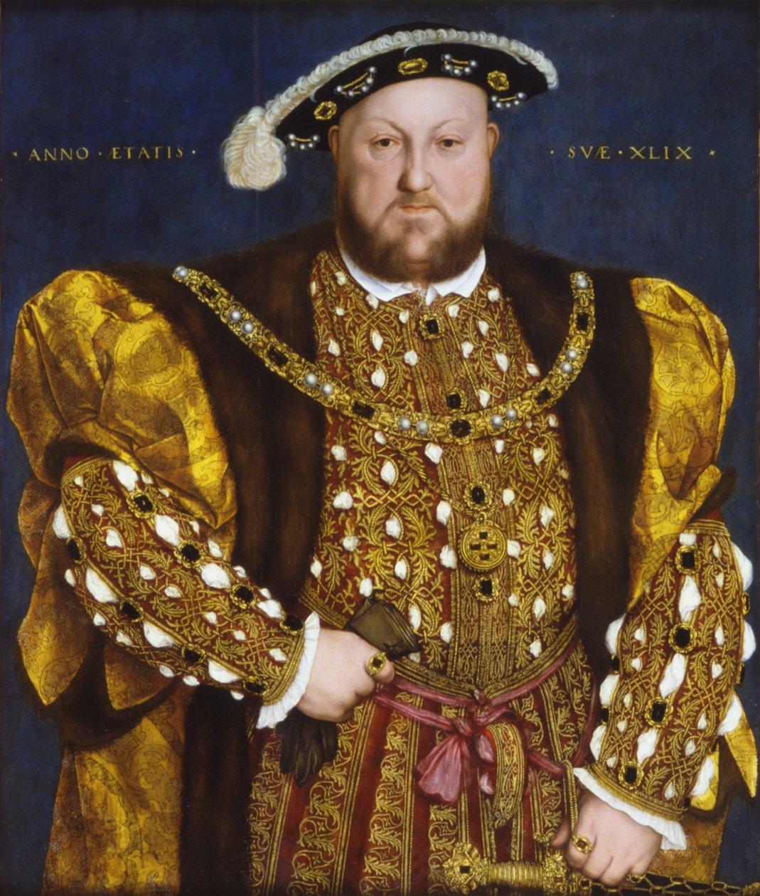 Porträtt av kung Henrik VIII av England, 1540. av Hans Holbein der Jüngere