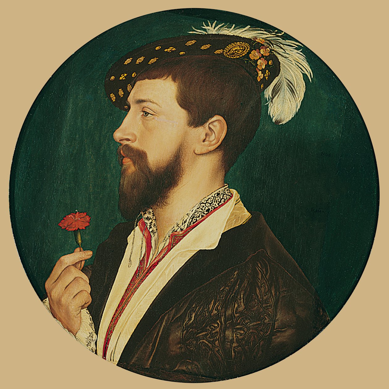 Porträtt av Simon George av Cornwall av Hans Holbein der Jüngere