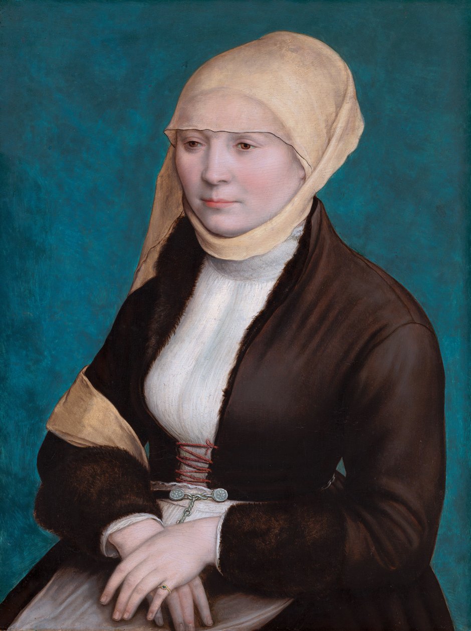 Porträtt av en kvinna från södra Tyskland av Hans Holbein the Younger