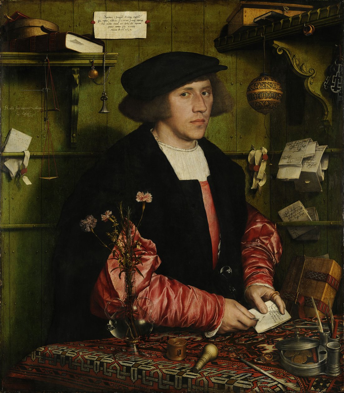 Porträtt av köpmannen George Gisze av Hans Holbein der Jüngere