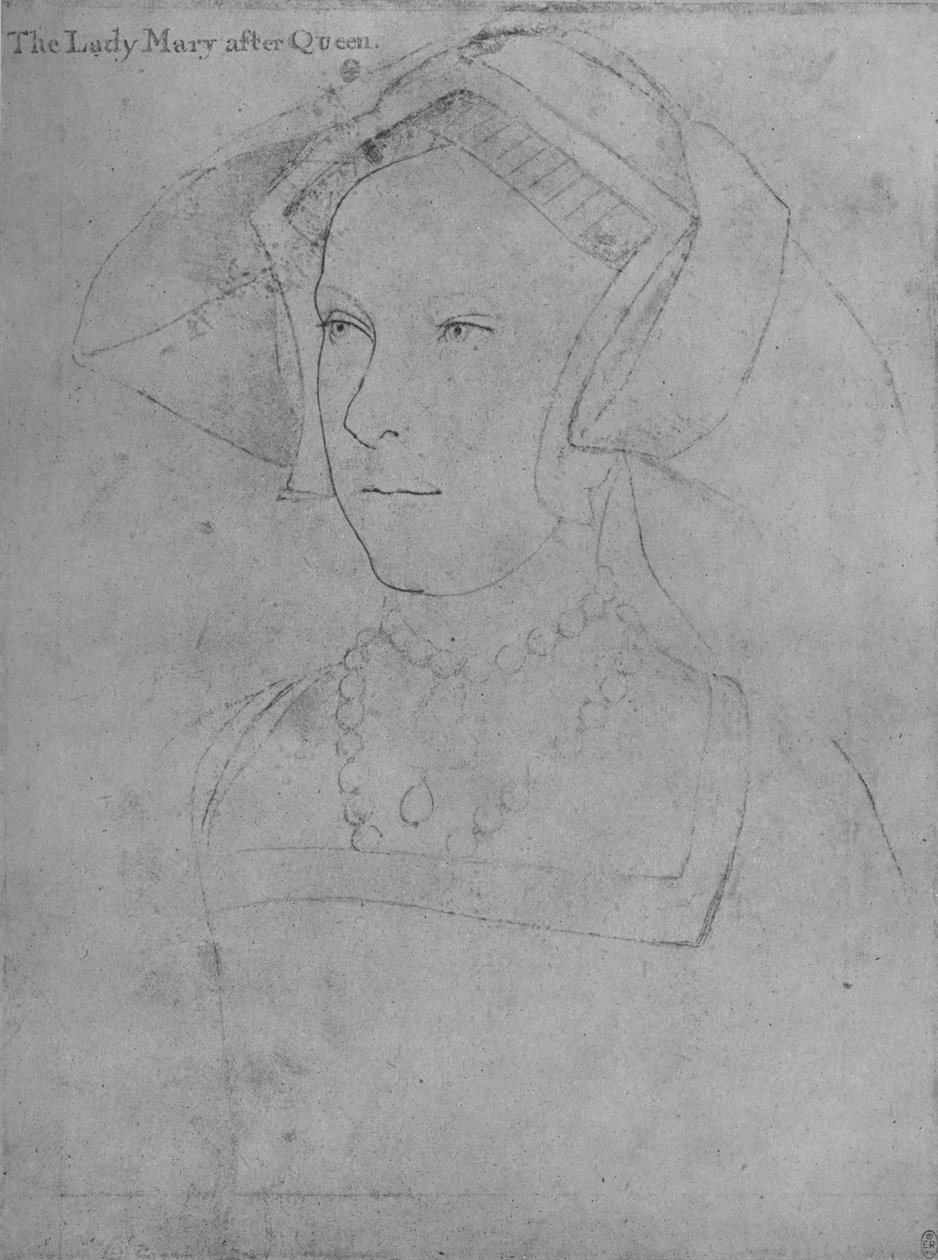 Prinsessan Mary, c1536 1945 av Hans Holbein der Jüngere