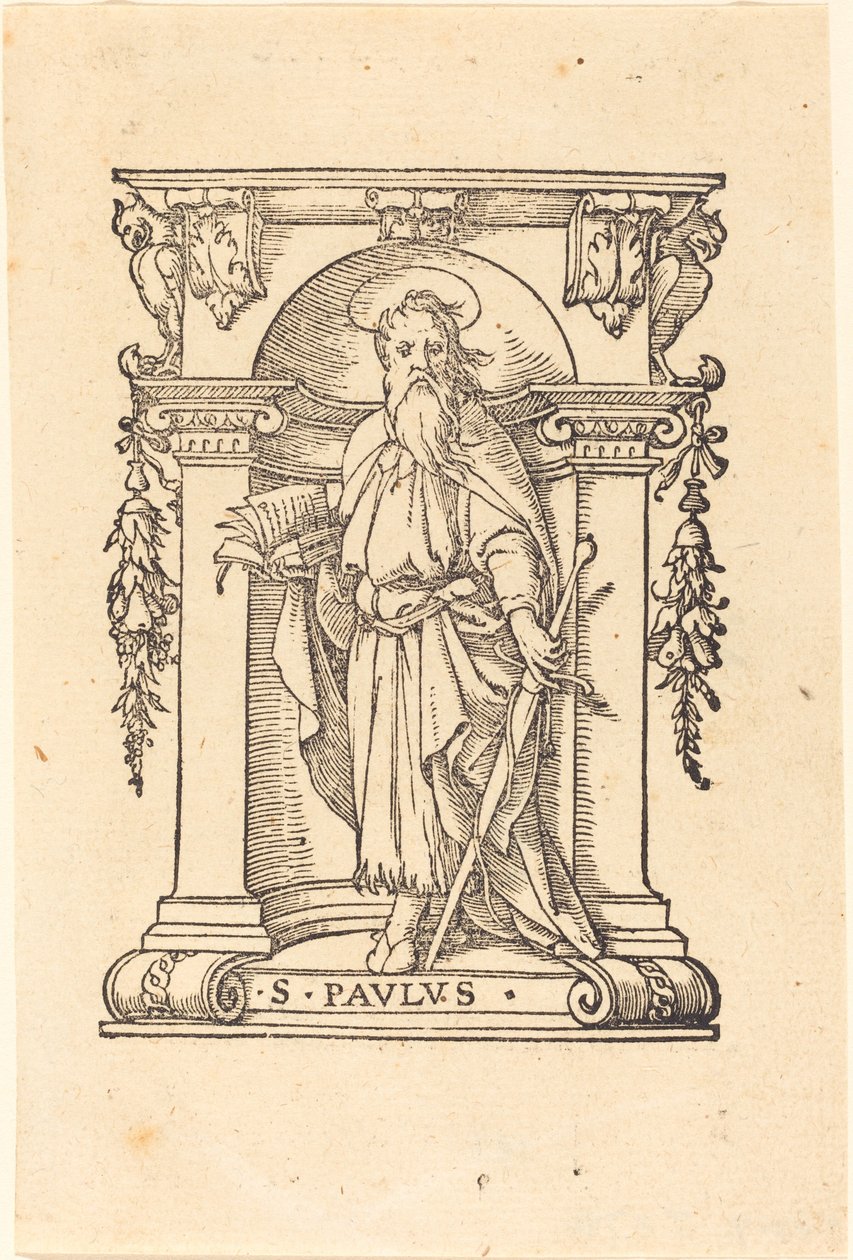 Saint Paul med bok och svärd av Hans Holbein der Jüngere