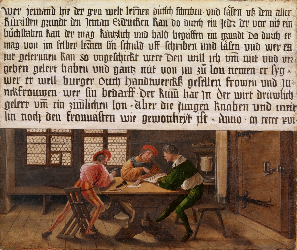 Skolmästarskylt av Hans Holbein der Jüngere