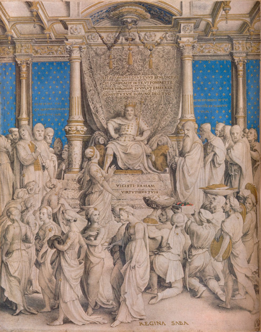 Salomo och drottningen av Saba, c1534 av Hans Holbein der Jüngere