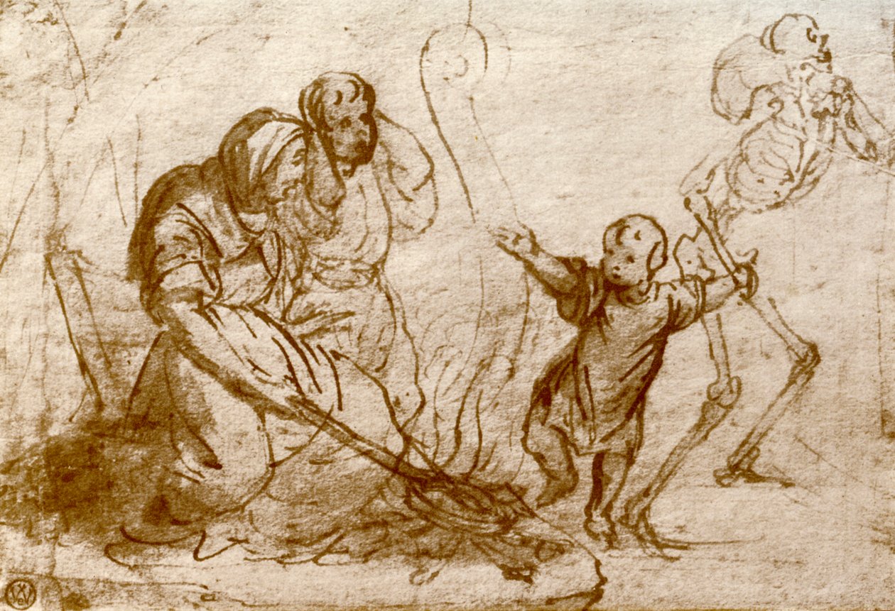 Studie för barnet i Dödsdansen, 1913 av Hans Holbein der Jüngere
