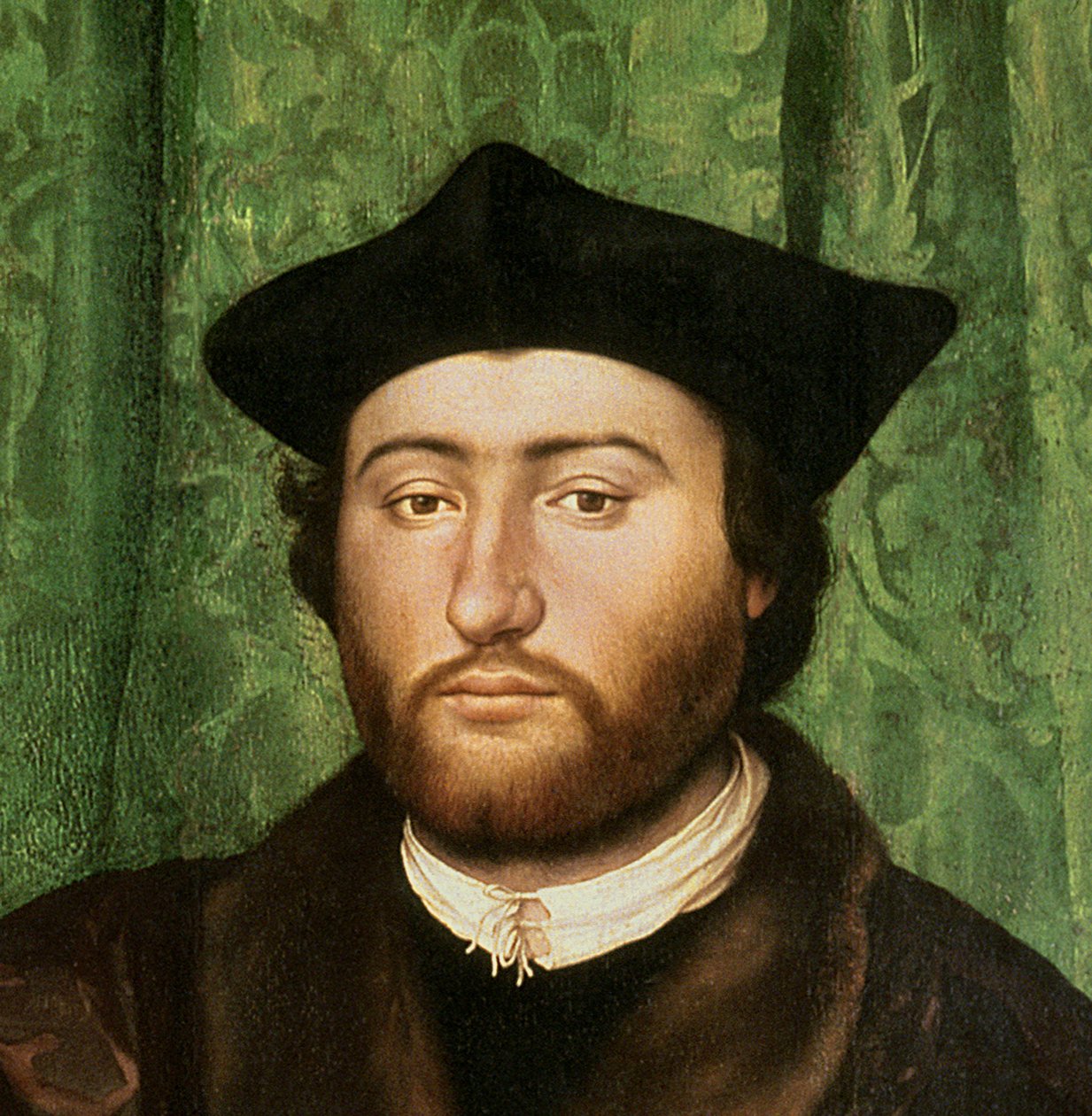 Ambassadörerna, 1533 olja på paneldetalj av 122676 av Hans Holbein der Jüngere