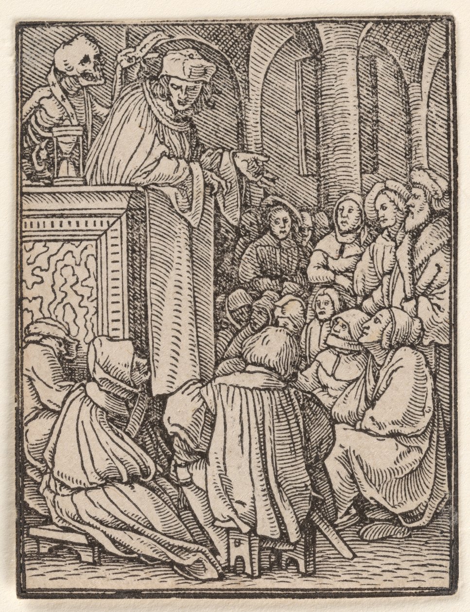 Prästen, ur Dödsdansen av Hans Holbein the Younger