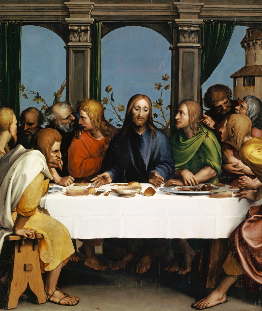 Den sista måltiden, c.1527 av Hans Holbein der Jüngere