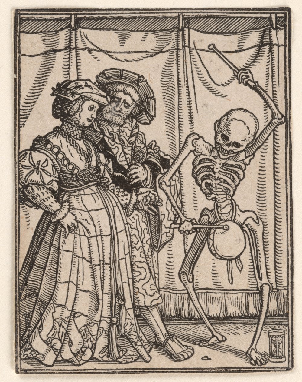 Adelsdamen, ur ”Dödsdansen” av Hans Holbein the Younger