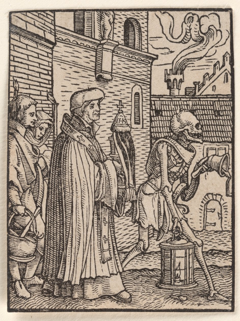 Prästen, ur ”Dödsdansen” av Hans Holbein the Younger