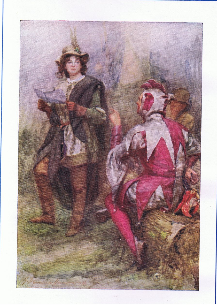 Trädet ger dålig frukt (As You Like It), från The Complete Works of Shakespeare publicerad av George Harrap & Co Ltd, 1920-talet av Hans Holbein der Jüngere