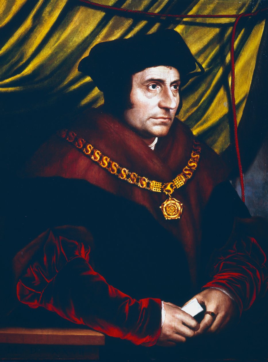 Thomas More, engelsk statsman, lärd och helgon, c1527 av Hans Holbein der Jüngere