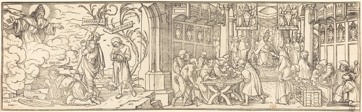Trafik i avlat av Hans Holbein der Jüngere