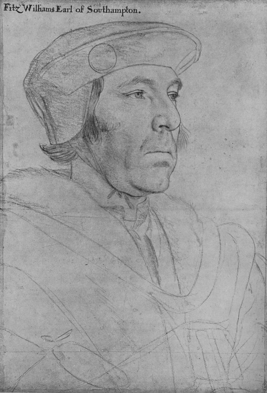 William Fitzwilliam, Earl of Southampton, c1536-1540 1945 av Hans Holbein der Jüngere