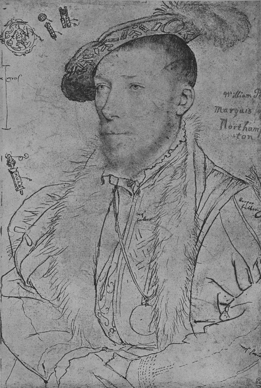 William Parr, markis av Northampton, c1538-1542 1945 av Hans Holbein der Jüngere
