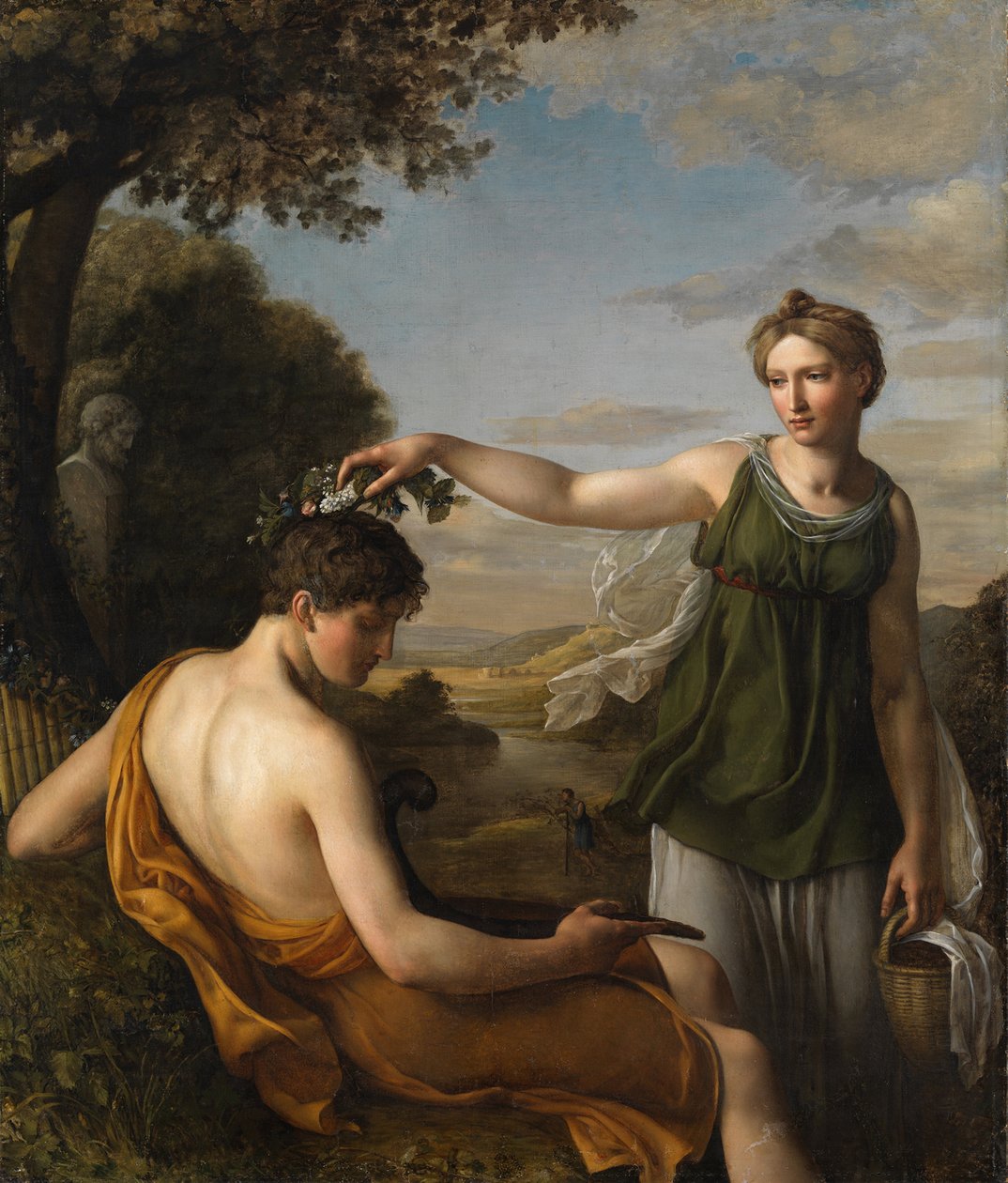 Chloe, av Oeri, Hans Jakob (1782-1868). Olja på duk av Hans Jakob Oeri