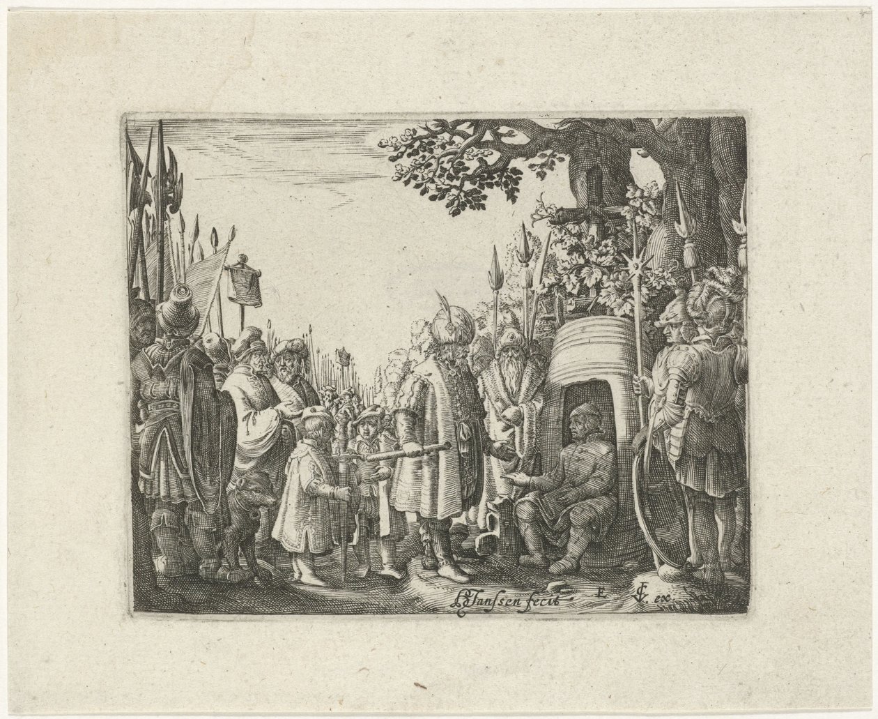 Alexander den store och Diogenes av Hans Janssen