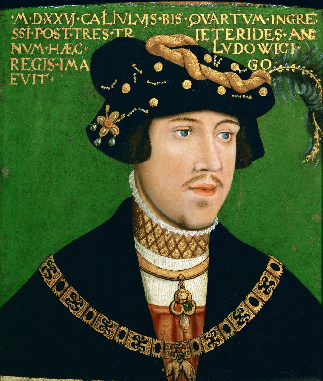 Porträtt av Ludvig II, kung av Ungern (1506-1526) av Hans Krell
