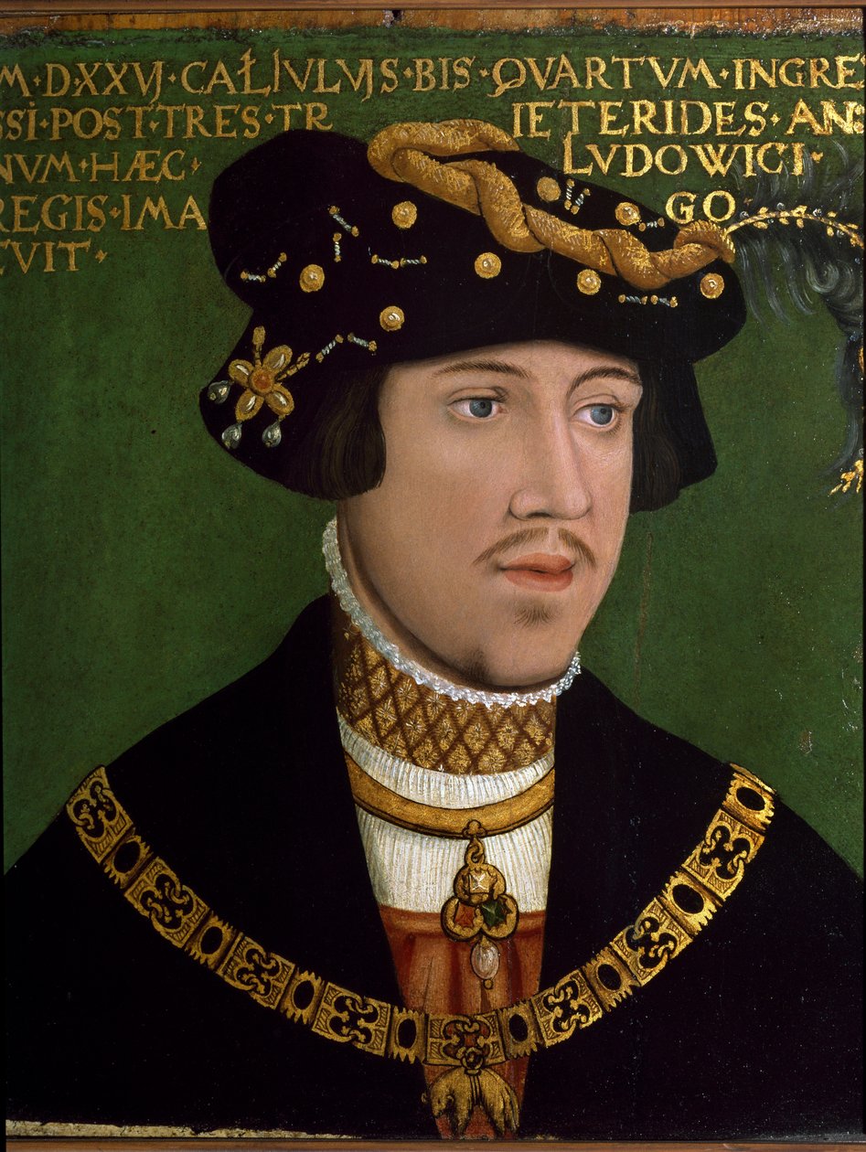 Porträtt av Ludvig II av Ungern av Hans Krell