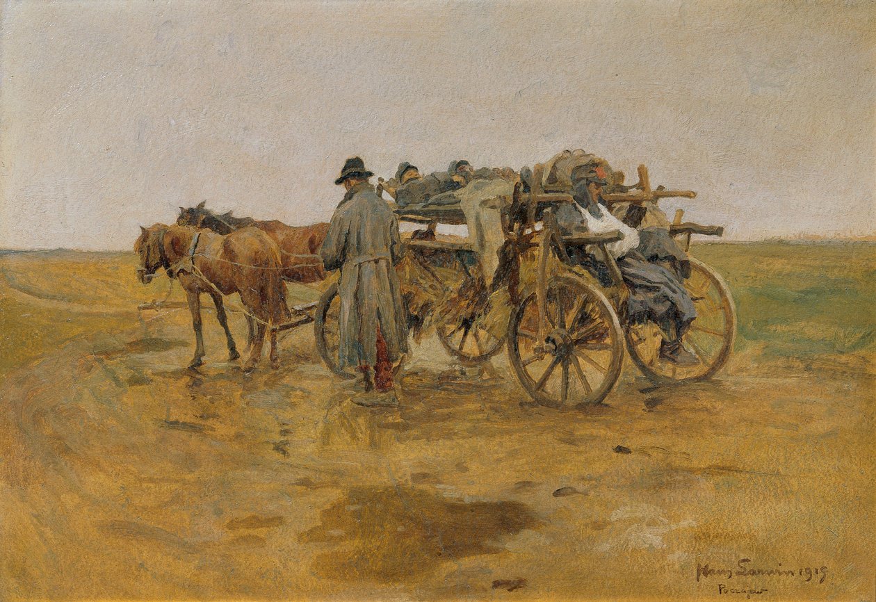 sårad transport av Hans Larwin