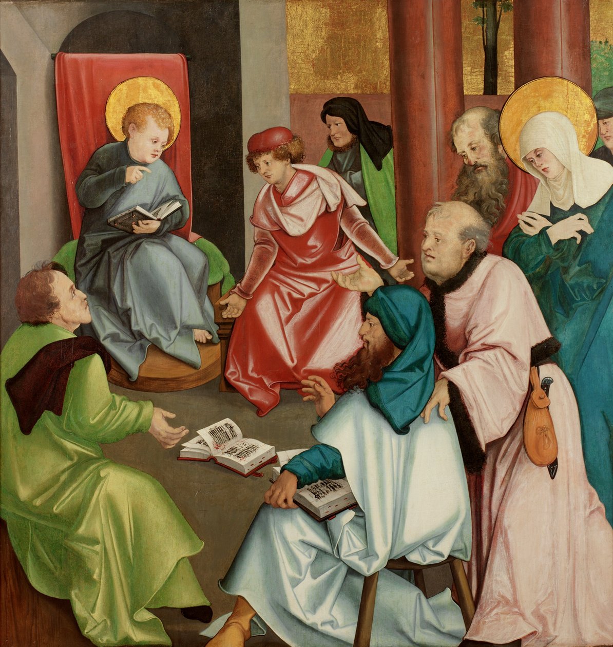 Kristus i templet, ca 1505 (olja på panel) av Hans Leonard Schaufelein