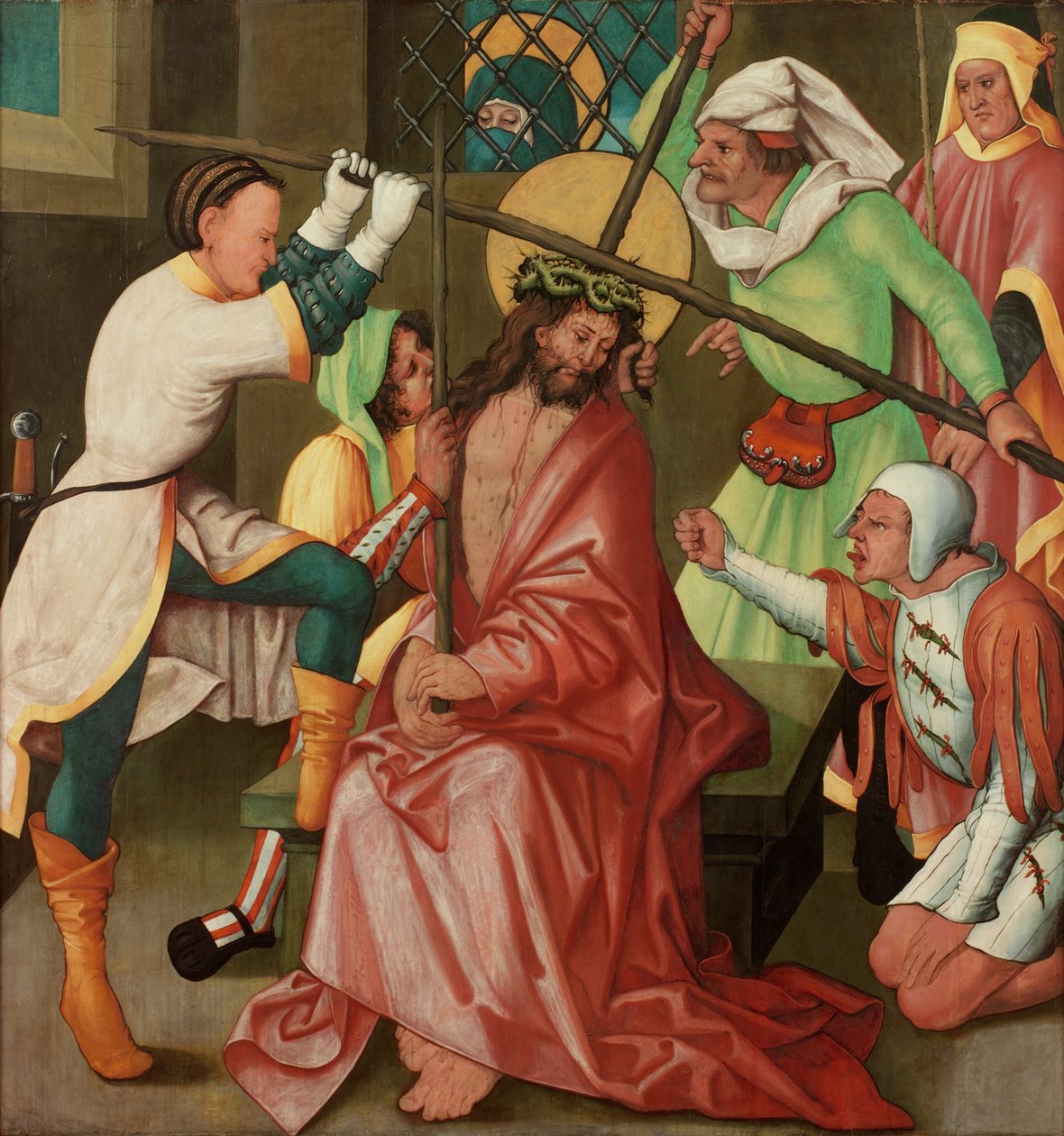 The Reviling of Christ, c.1510-30 (olja på panel) av Hans Leonard Schaufelein