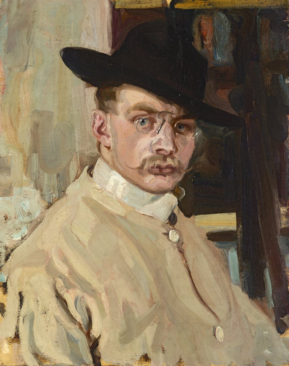 självporträtt av Hans Lesker