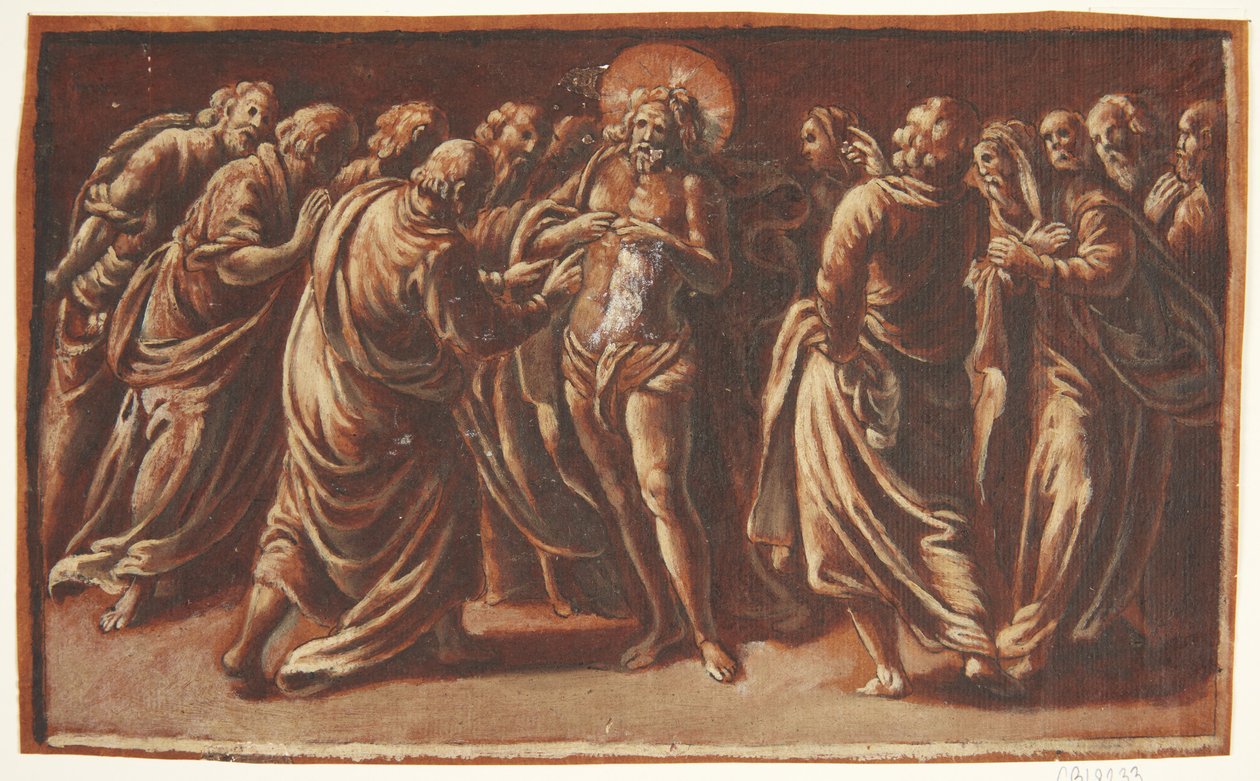 Jesus visar sig för apostlarna av Hans Leu d.Æ.