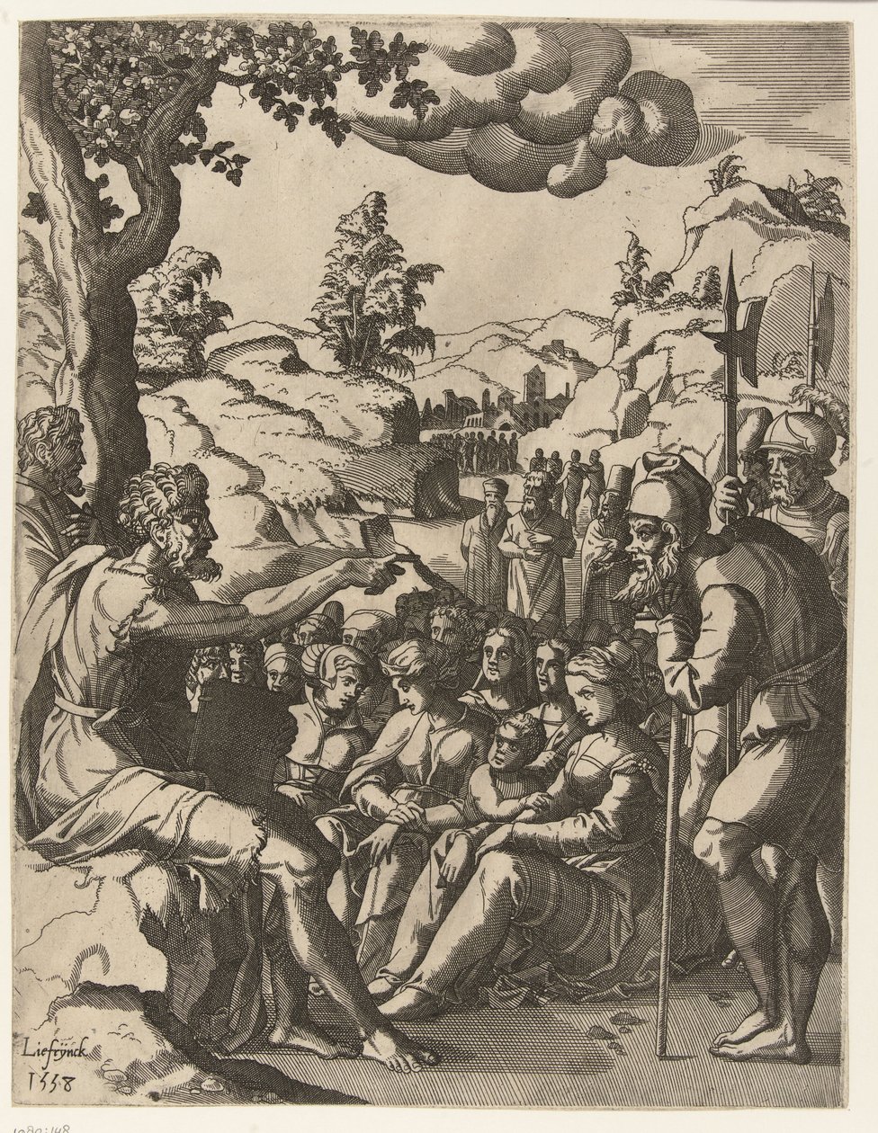 Johannes Döparens predikan Johannes Döparens liv (serietitel) av Hans Liefrinck (I)